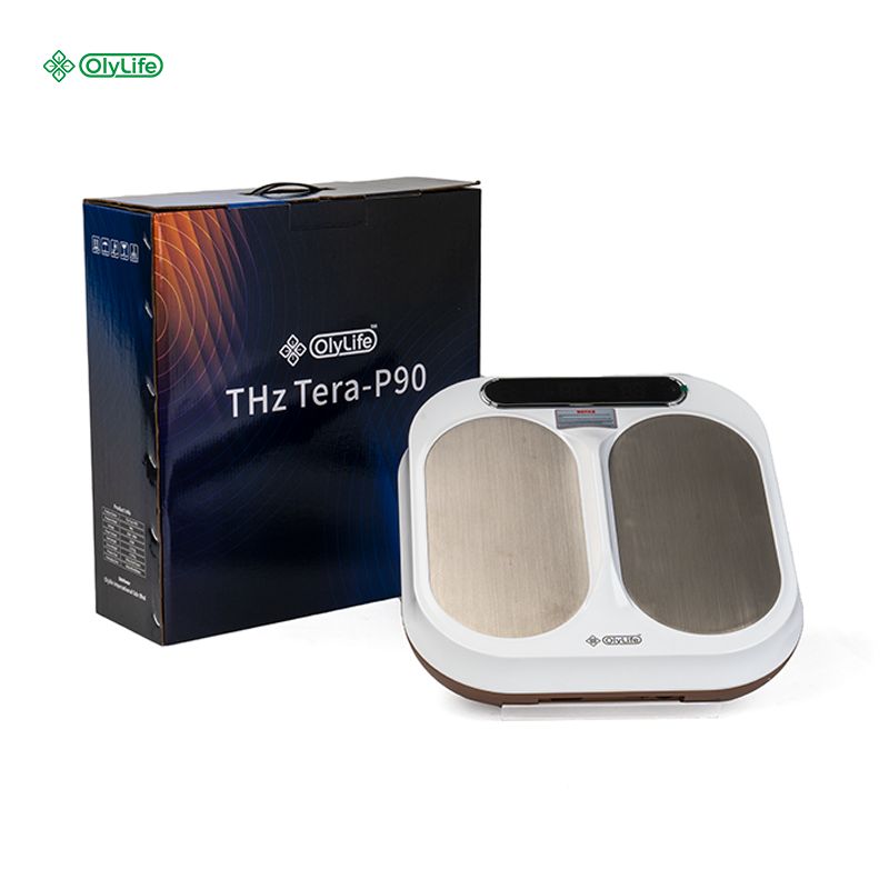 OlyLife THz Tera-P90 wellness equipment with retail box